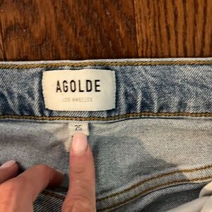 AGOLDE Women's Light Blue Jeans